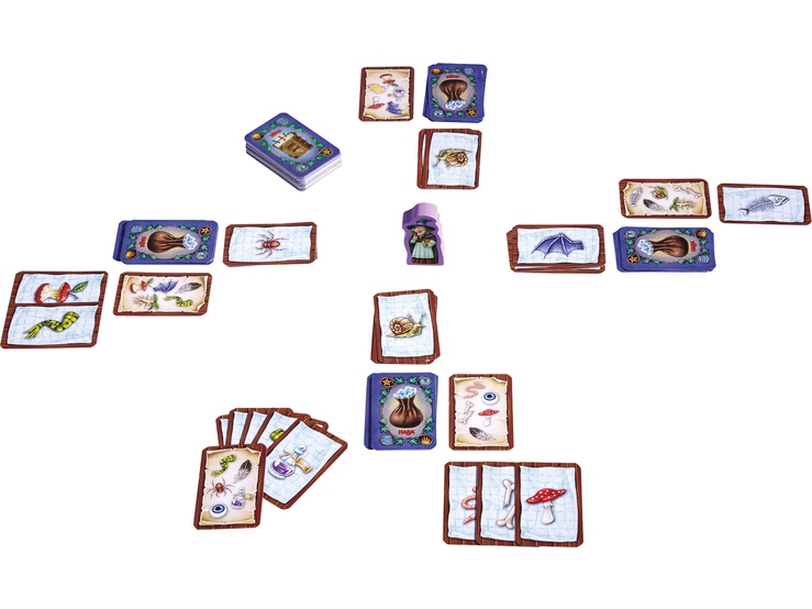 Настольная игра "Знахаркин хаос" , набор  картонных карточек, деревянная фигурка (300810)