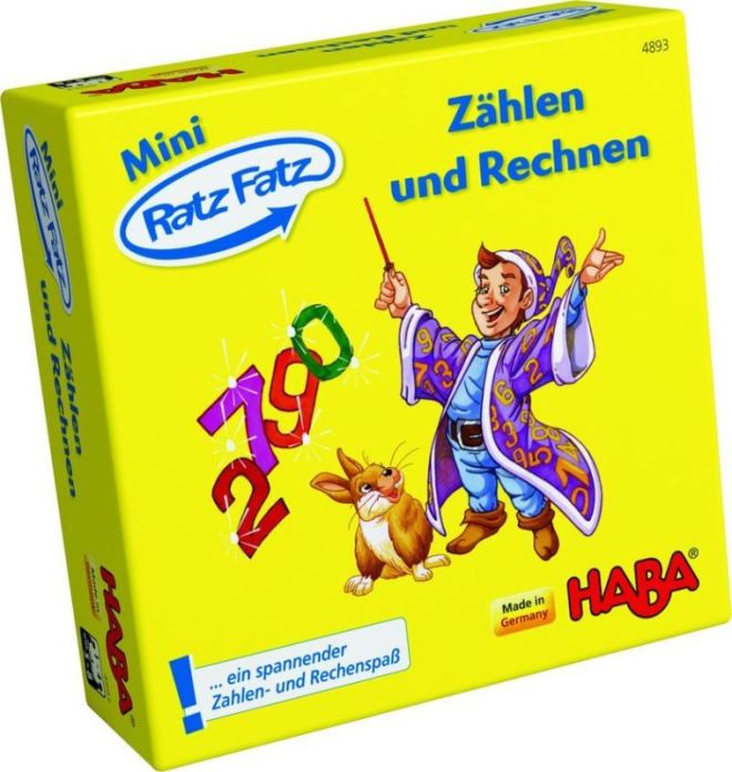Игра настольная из серии Mini-Ratz Fatz "Вычисления", на немецком языке, Haba (4893)