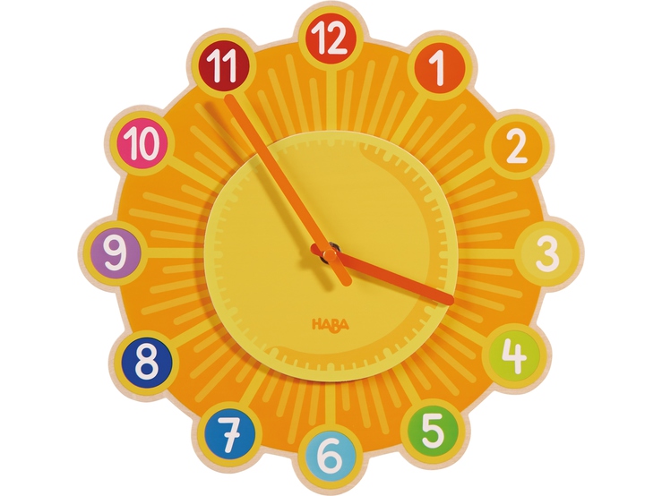 Настенные часы "Волшебное солнце".Диаметр 12,5см, материал : дерево (302308)