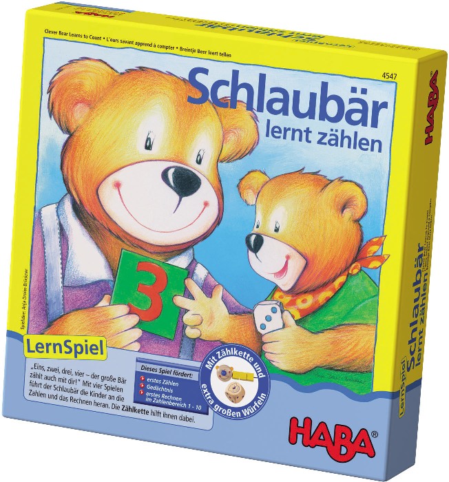 Игра настольная "Медвежонок учится считать" на немецком языке, Haba (4547)
